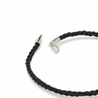 Miansai Men's Cruz Rope Bracelet in Black/Silver