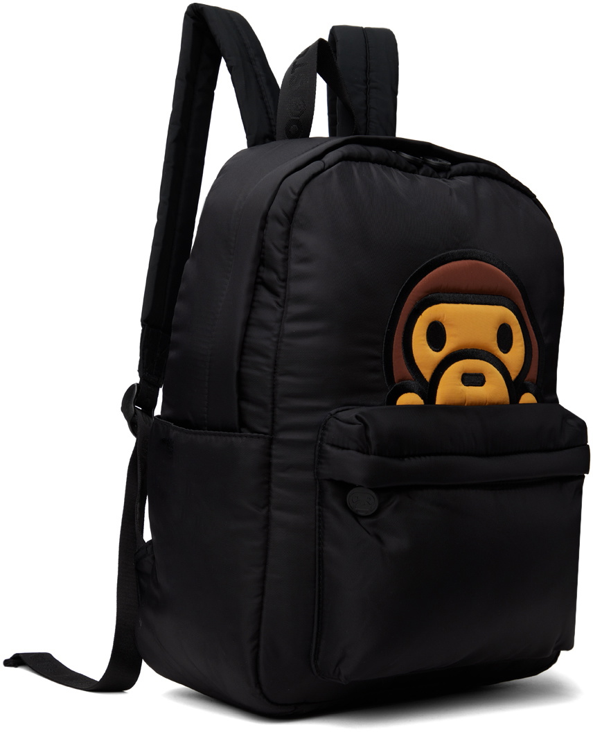 BAPE Black Baby Milo Medium Backpack A Bathing Ape