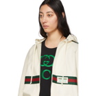 Gucci Off-White Web Zip-Up Hoodie