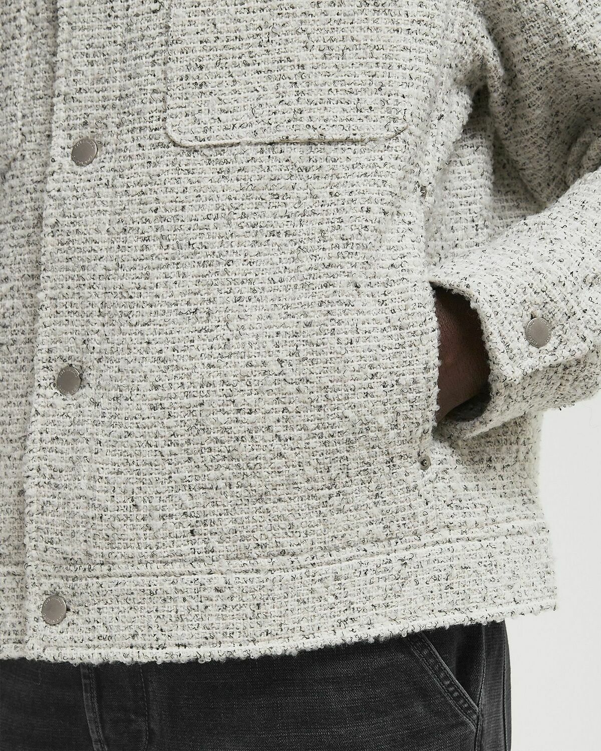 Axel Arigato Wyn Boucle Overshirt White Men