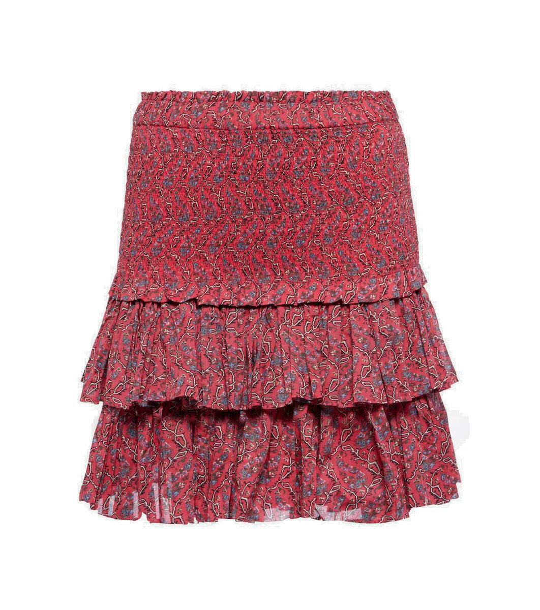 Picadilia smocked cotton miniskirt