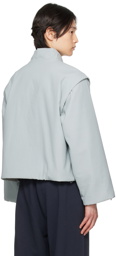 AMOMENTO Blue Reversible Jacket