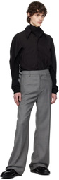 AARON ESH Black Open Arm Shirt