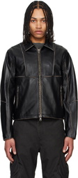 Andersson Bell SSENSE Exclusive Black Dreszen Zip-Up Leather Jacket