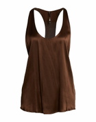 Manila Grace Womens Top Chocolate in Brown