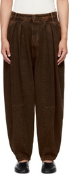 Hed Mayner Brown Denim Jeans