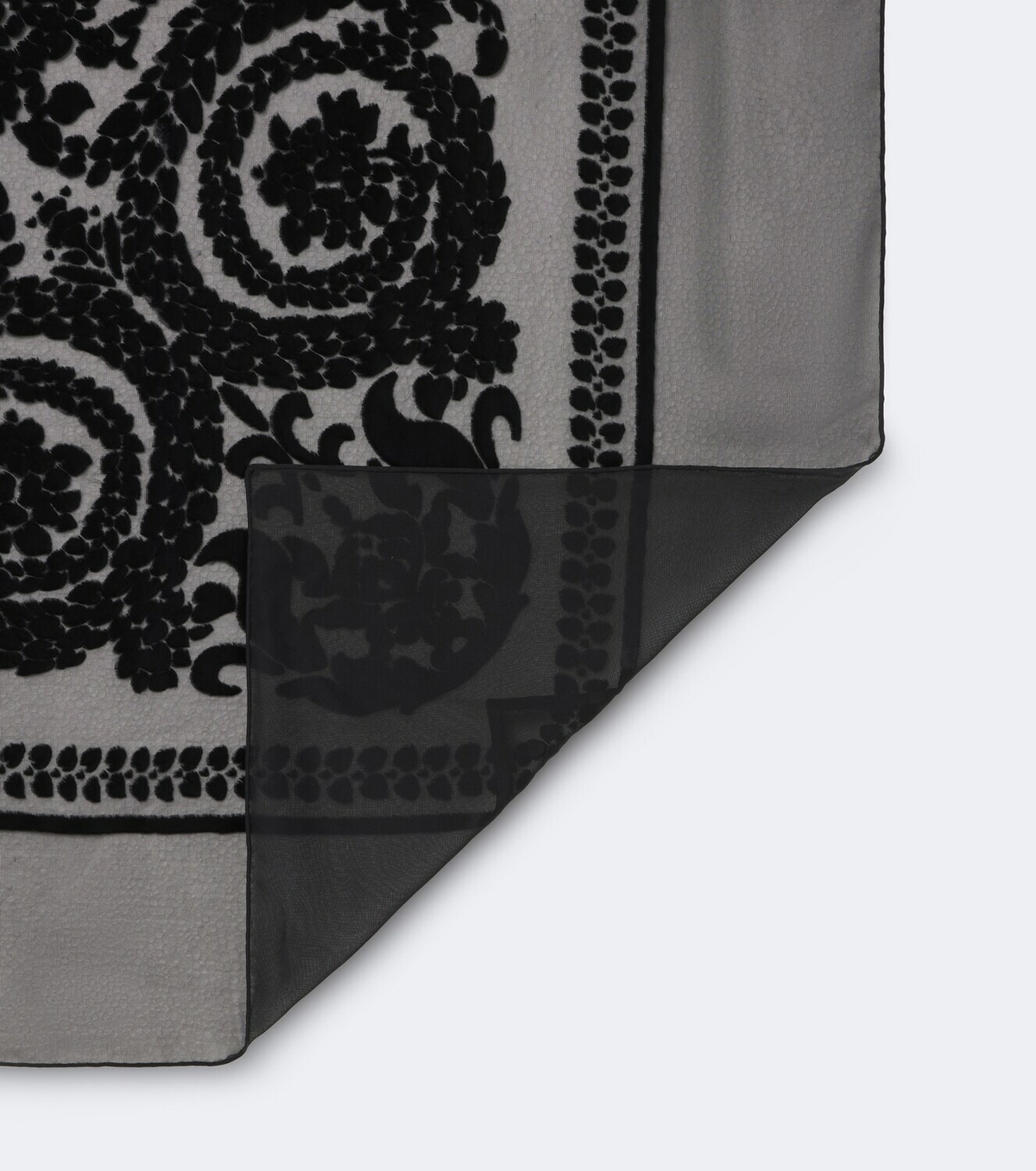 The Row Mitaf floral velvet devoré scarf