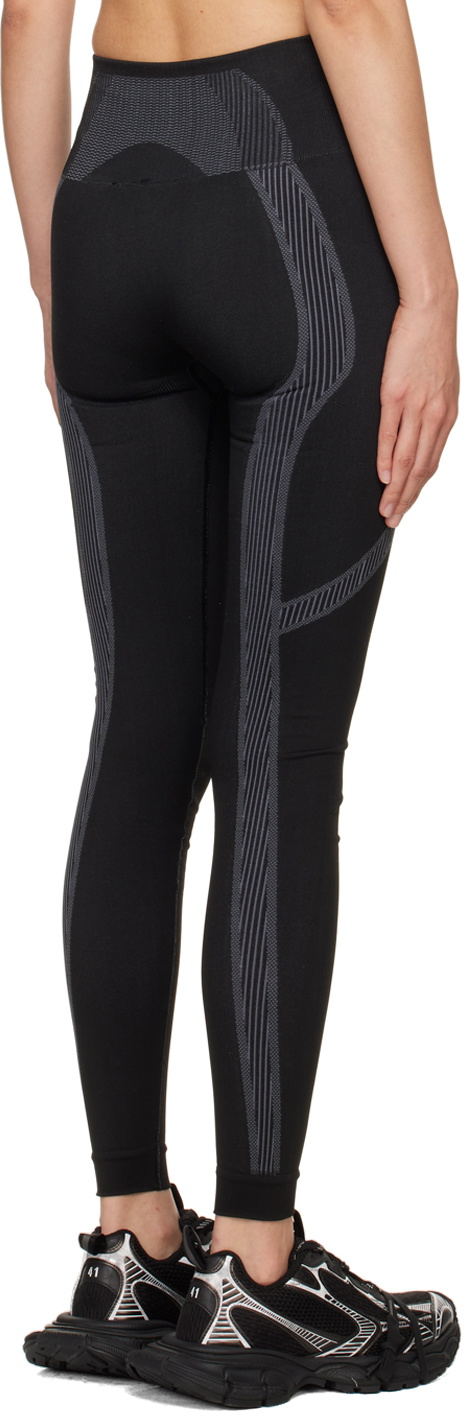 MISBHV Black Jacquard Leggings