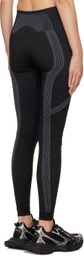 MISBHV Black Jacquard Leggings