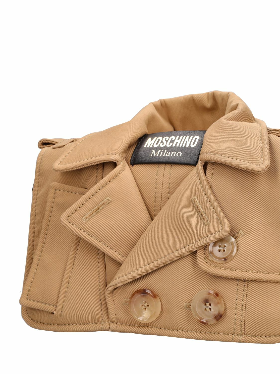 MOSCHINO - Biker Cotton Shoulder Bag Moschino