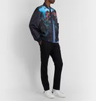 Valentino - Printed Nylon-Twill Bomber Jacket - Blue