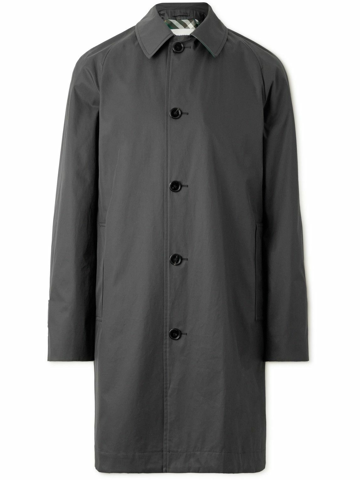 Photo: Burberry - Oversized Cotton-Gabardine Car Coat - Gray