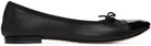 Repetto Black Flora Ballerina Flats