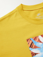 Nike - NSW D.N.A. Printed Cotton-Jersey T-Shirt - Yellow