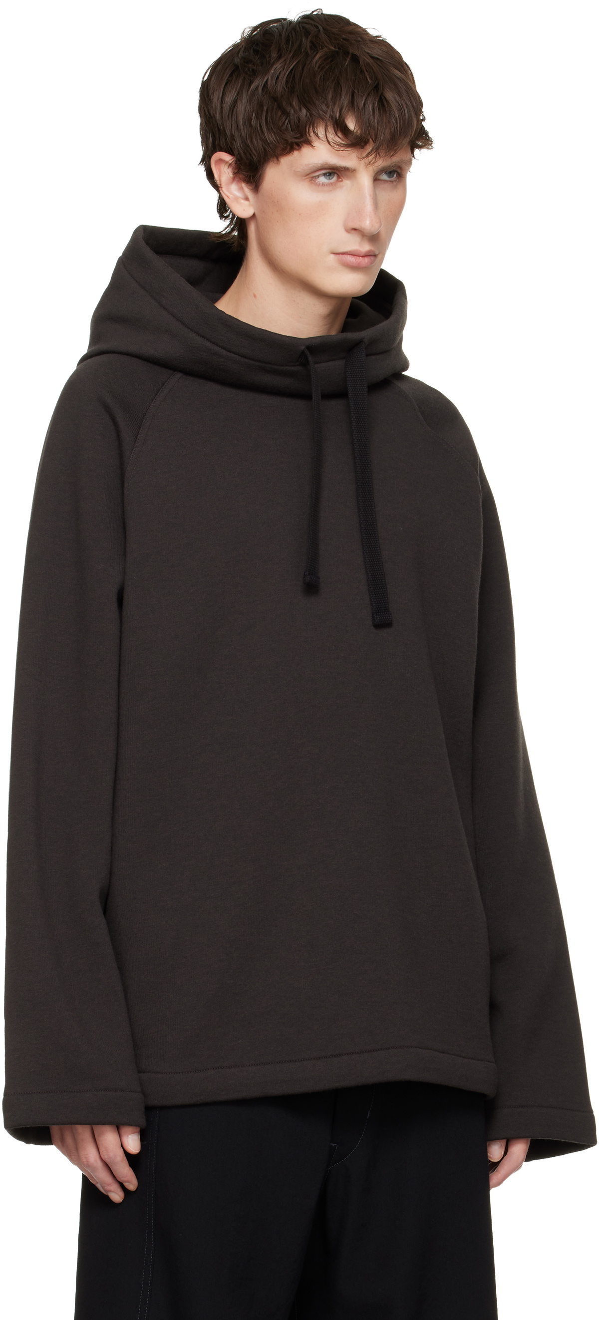 LEMAIRE Black 'Hooded Top' Hoodie
