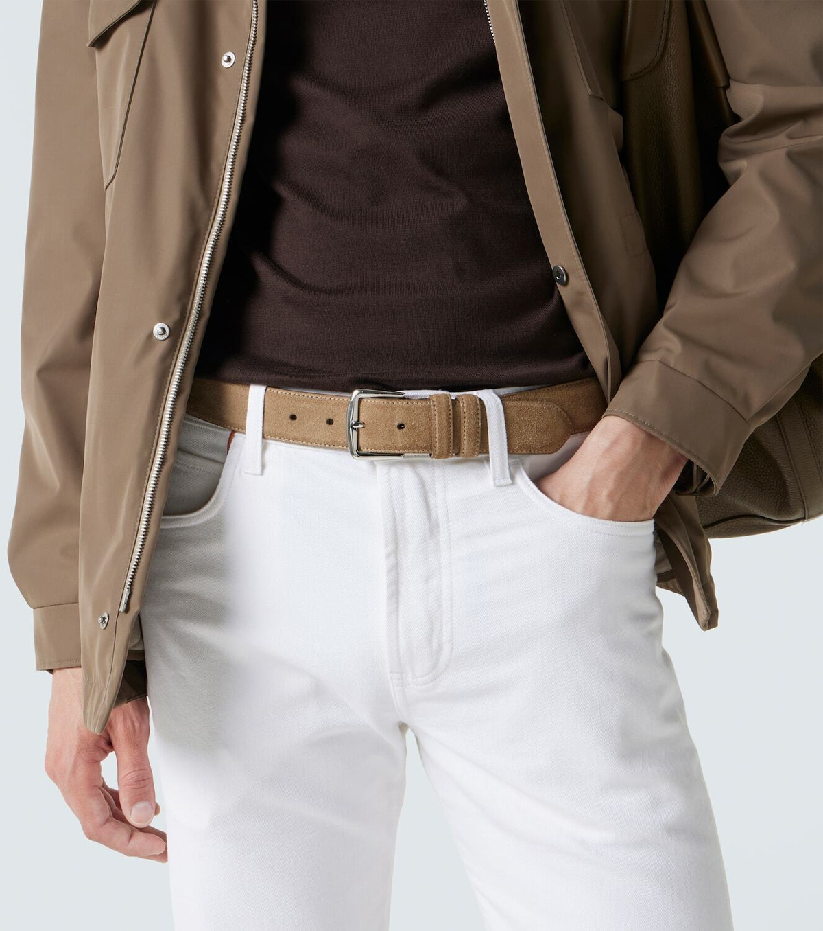 Loro Piana Alsavel suede belt