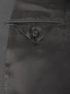 UMIT BENAN - Richard Double-Breasted Silk and Wool-Blend Blazer - Gray