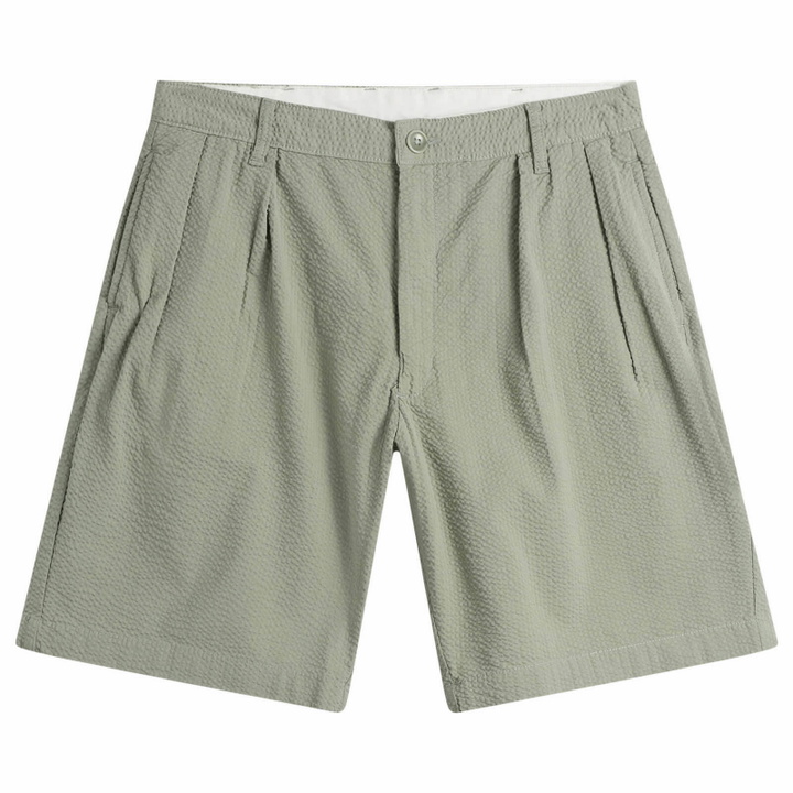 Photo: Service Works Men's Seersucker Part Timer Shorts in Sage