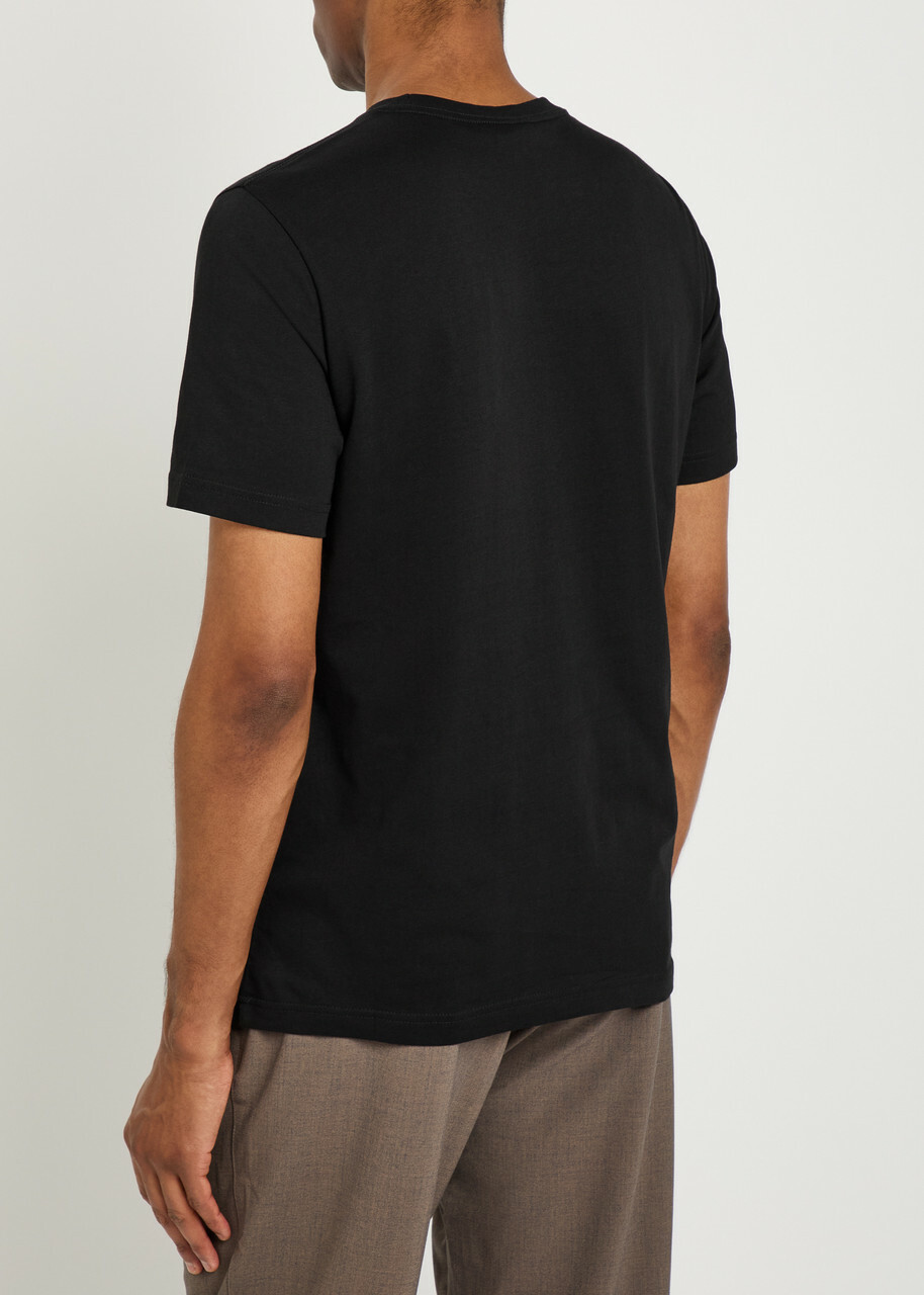 PS Paul Smith Appliquéd Cotton T-shirt Black