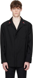 Bottega Veneta Black Light Wool Shirt