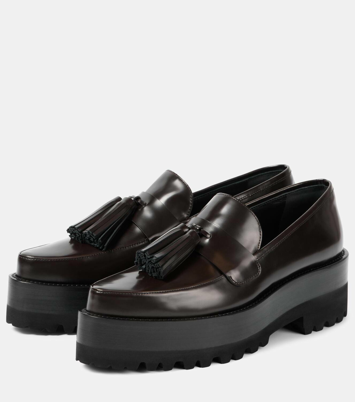 Victoria Beckham Leather platform loafers
