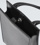 Jil Sander Tangle leather phone pouch