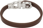 Ferragamo Brown Gancini Bracelet