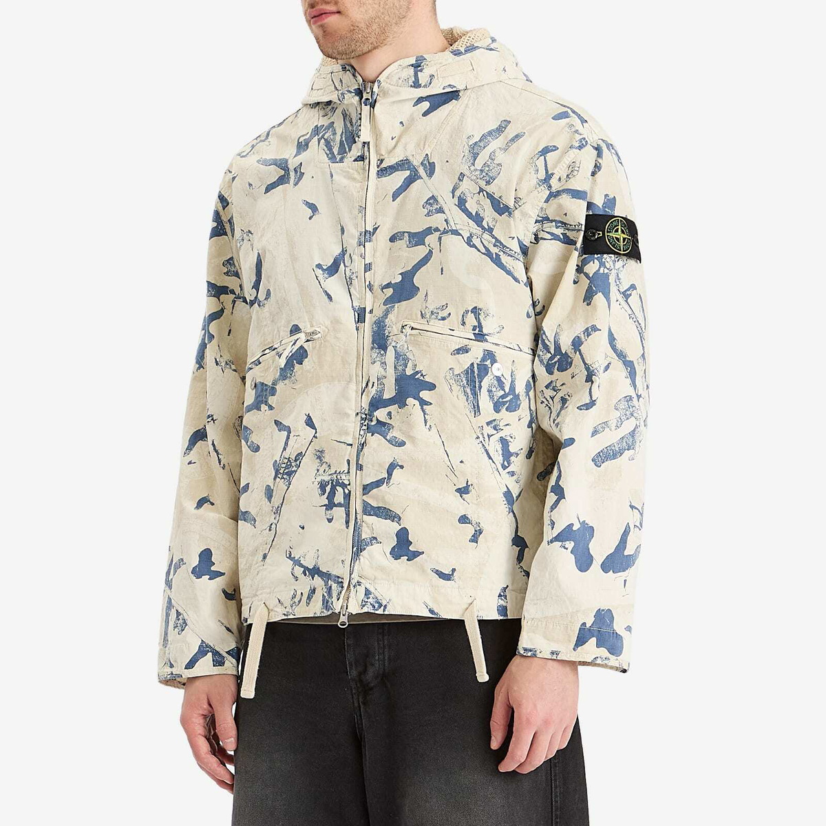 Stone Island Men's Scan Camo Stretch Ripstop-OVD Short Parka