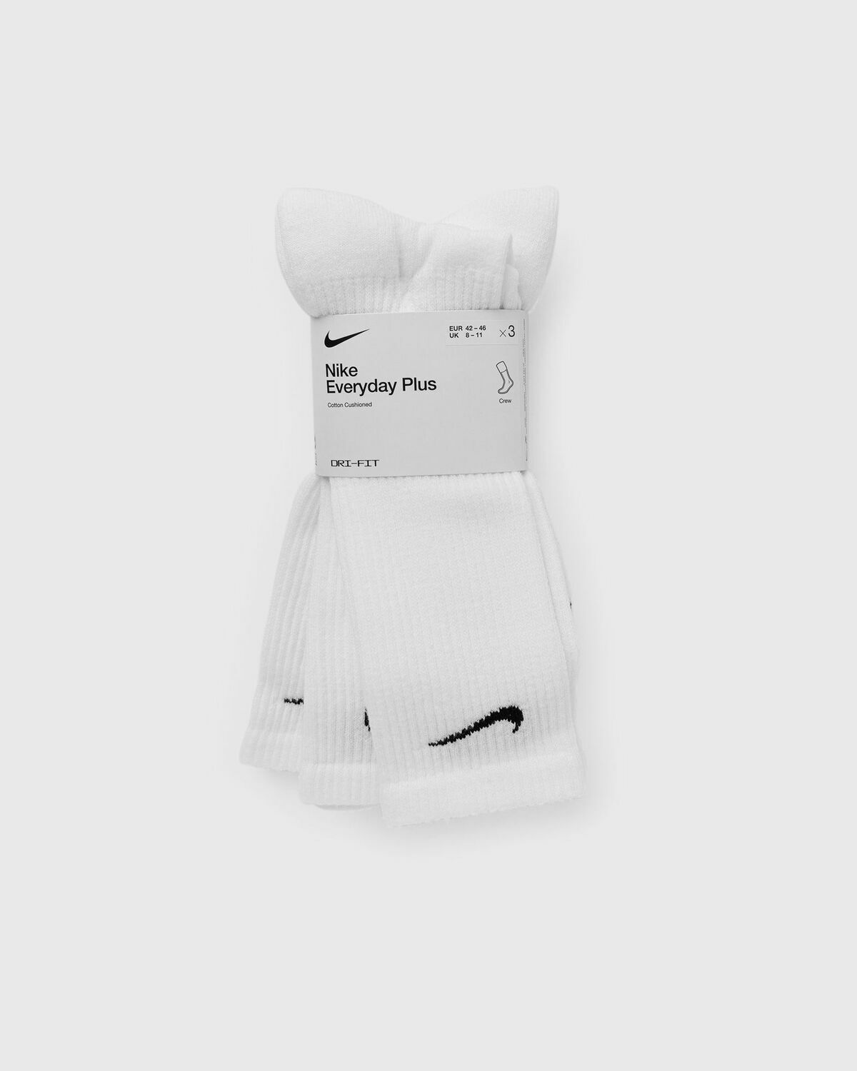 Nike Everyday Plus Cushioned Training Crew Socks (3 Pairs) White Socks