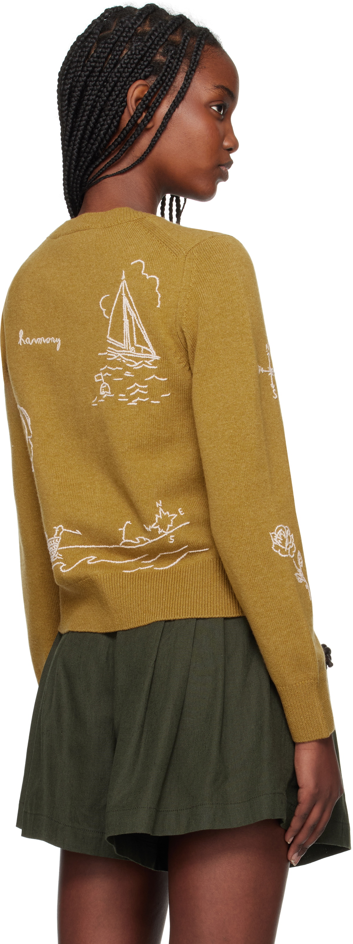 SEA NY Yellow Clyde Cardigan