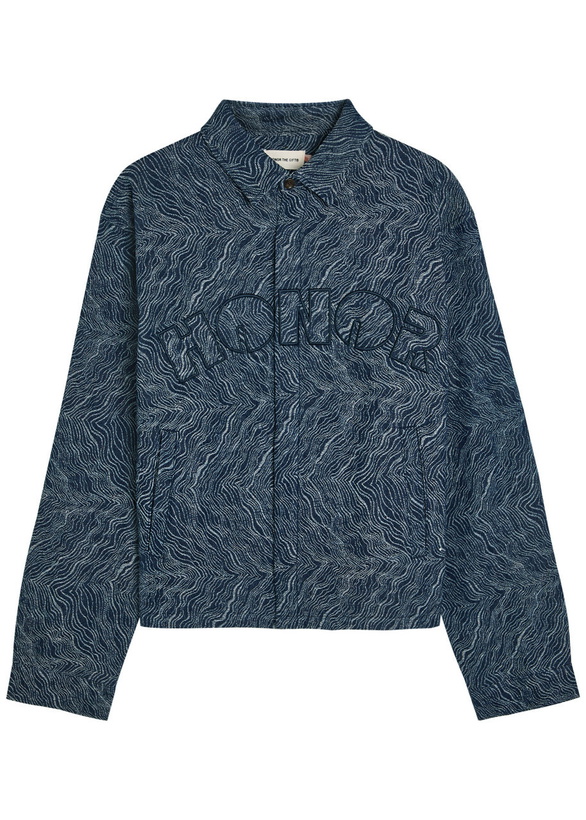 Photo: Honor The Gift Jacquard Woven Overshirt Indigo