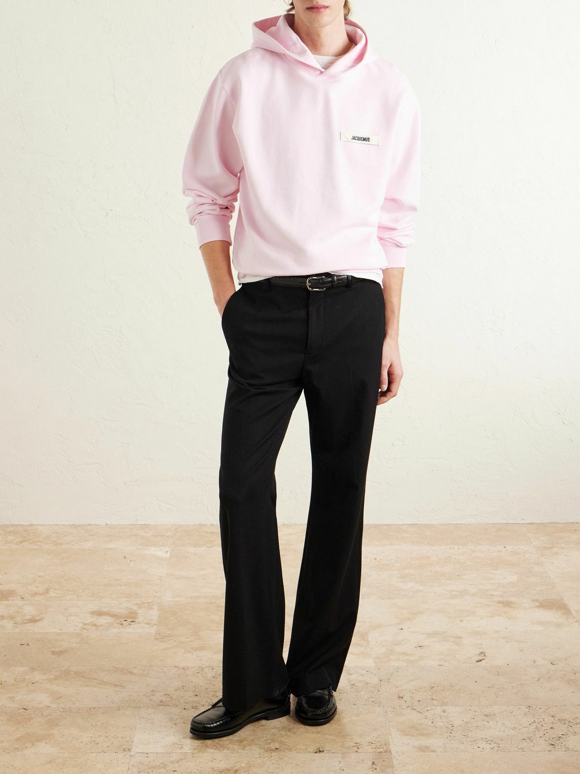 Jacquemus - Logo-Appliquéd Cotton-Jersey Hoodie - Pink