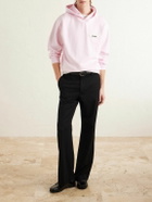 Jacquemus - Logo-Appliquéd Cotton-Jersey Hoodie - Pink