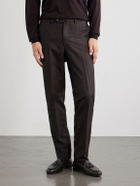 De Petrillo - Tapered Virgin Wool Suit Trousers - Brown