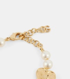 Dolce&Gabbana DG faux pearl gold-plated bracelet