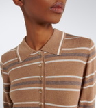 Varley Mayra striped polo sweater