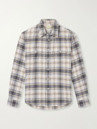 De Bonne Facture - Checked Cotton Shirt - Gray
