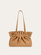 Ferragamo Womens Ferragamo Soft-bag (S) in Brown