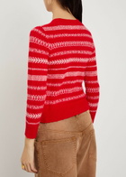 Isabel Marant étoile Amity Fair Isle Brushed Alpaca-blend Jumper Red