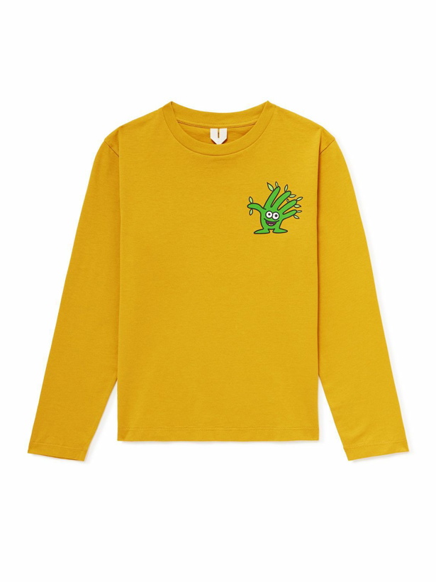 Photo: ARKET Kids - Milo Printed Organic Cotton-Jersey T-Shirt - Yellow