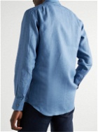 Emma Willis - Slim-Fit Linen Polo Shirt - Blue