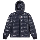 Moncler Men's Cuvellier Hooded Down Jacket in Navy