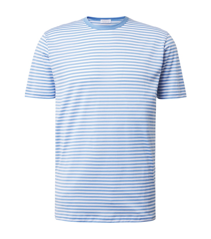 Photo: Sunspel Striped cotton T-shirt