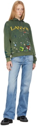Lanvin Green Gallery Dept. Edition Painted Hoodie