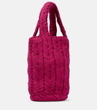 JW Anderson Mirror-embellished braided tote