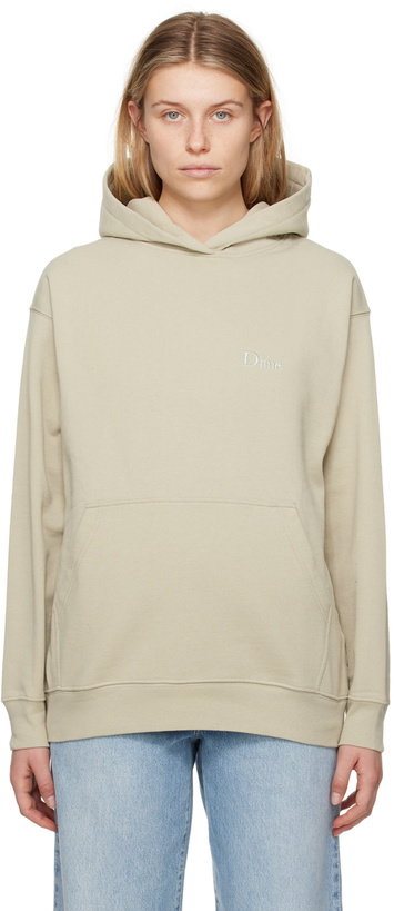 Photo: Dime Taupe Classic Hoodie