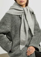 Lisa Yang Rina Brushed Cashmere Hood - Grey - One Size