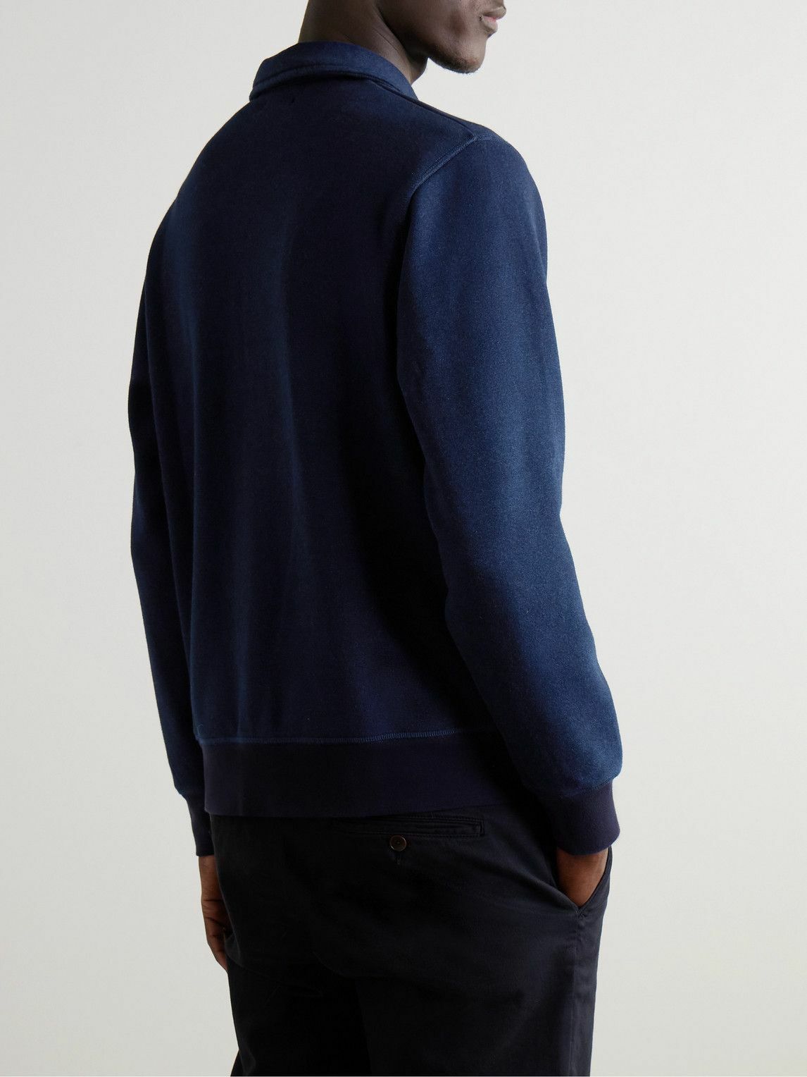 Hartford - Jersey Half-Zip Sweatshirt - Blue