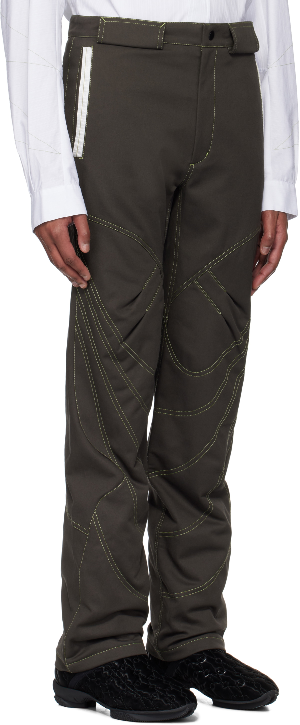 Kiko Kostadinov Brown Solix Zip Trousers Kiko Kostadinov