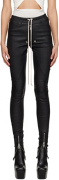 Rick Owens Black Gary Leather Pants